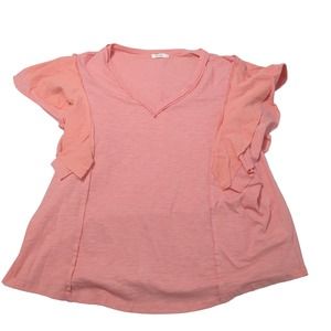 EUC Amaryllis Cotton Pink Blouse Womens 3X